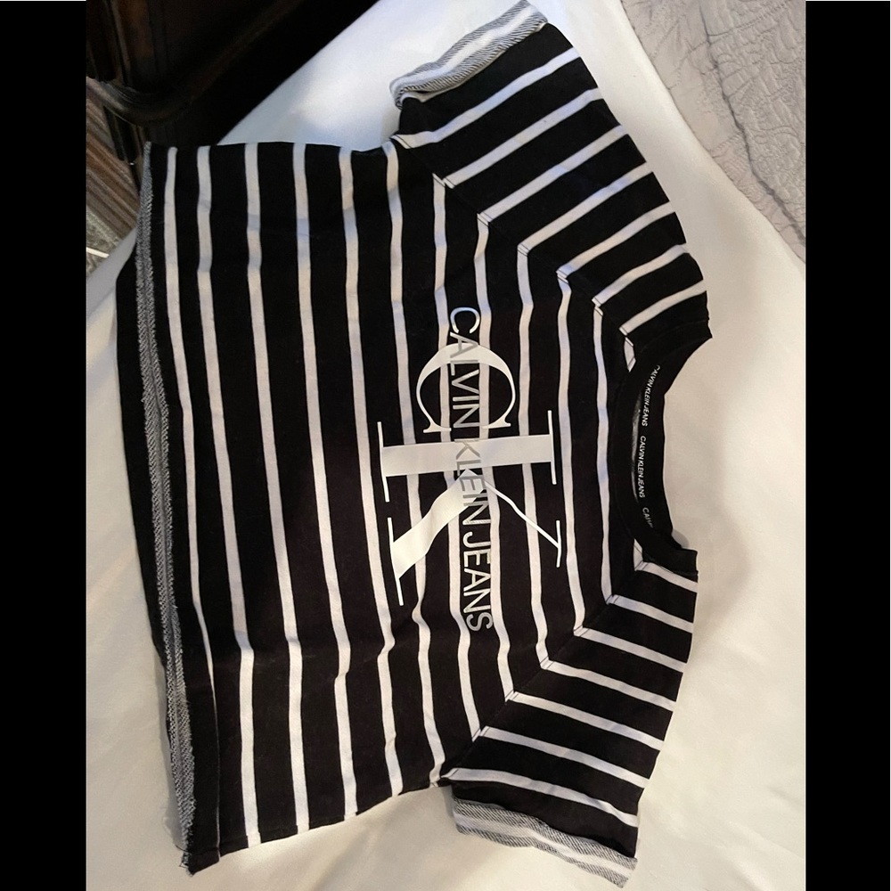 Calvin Klein Jeans French Terry Logo Crop Top